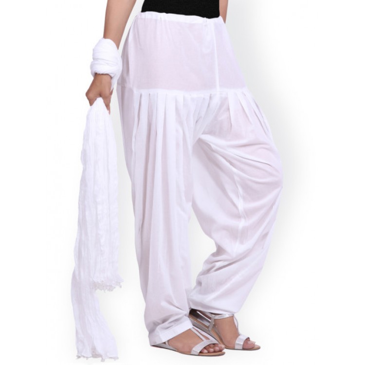 max Women Black Solid Pure Cotton Patiala Pants  Absolutely Desi